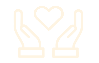 Hände, die ein Herz halten (Icon)